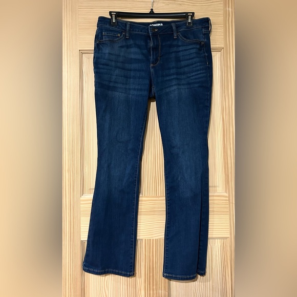 Sonoma Denim - Sonoma Dark Blue Straight Leg Women's Jeans